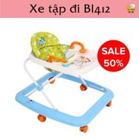 [Có sẵn] Xe tập đi Babylove BL412 màu xanh dễ thương giúp bé phát triển khả năng vận động, âm thanh, màu sắc