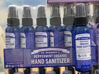 Có Sẵn  xịt rửa tay Dr.Bronner hữu cơ