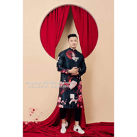 (Có sẵn)Áo dài cách tân nam vải dày đẹp