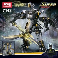 (CÓ SẴN)Đồ chơi lắp ráp mô hinh Super Hero JISI 7143 Lắp ghép Siêu Người Máy robot của Batman Bat 19003 Mech