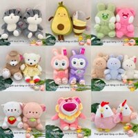 [CÓ SẴN]Gấu nhồi bông nhỏ, gấu teddy gấu dâu hồng cute dễ thương làm quà tặng