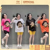 [Có sẵn]Set Đồ Bộ Nữ NGỐ Mặc Nhà Quần  Lửng Thun Gân Áo Thêu Cô Gái 4 Màu Mặc Nhà Giá Rẻ Bigsize Mua Tại Quynh Nhu QBN