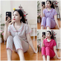 Cổ sen mí viền ,đồ bộ mặc nhà nữ thiết kế nhã nhặn nhẹ nhàng trẻ trung (38-63kg)