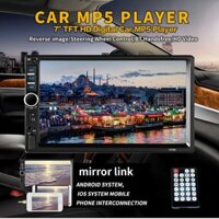 (CÓ SHIP HỎA TỐC) MÀN HÌNH Ô TÔ 7 INCH PHÁT NHẠC MP5 CẢM ỨNG BLUETOOTH 7018B KÈM CAMERA LÙI
