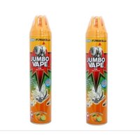 [CÓ SỈ THÙNG] COMBO 10 CHAI Bình xịt muỗi Jumbo Vape hương cam chanh 600ml