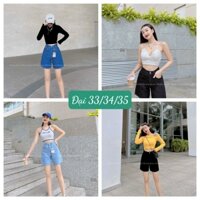 [Có Size đại] Quần sọt ngố nữ mẫu trơn hàng jean cotton nhiều màu