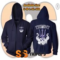 [Có size từ 29-89kg ] Aó khoác nỉ ấm Trident crew, áo hoodie zip Wind breaker chất đẹp nam nữ đủ size