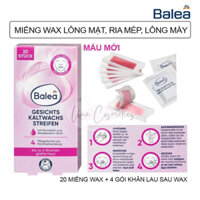 [CÓ TÁCH LẺ] Miếng tẩy wax lông mặt, mép, ria, lông mày Balea ( shop có che tên ) 20 miếng - có che tên.