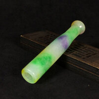 Cổ Tạp Chí Cổ Cổ Ngọc Cũ Hộp Đựng Thuốc Lá Bộ Đá Sáp Hạt Piaoyang Xanh Ngọc Giá Đựng Thuốc Lá Cổ Ngọc Giá Đỡ Thuốc Lá