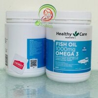 (Có tem chemist) Dầu cá bổ sung omega 3 Healthy care Fish oil 1000mg Omega 3 400 viên