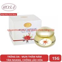 [Có tem chống hàng giả] Kem Dưỡng Trắng Da ROSA Whitening Beauty Cream UV/30 - 15g