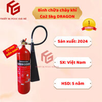 [CÓ TEM KIỂM ĐỊNH] Bình chữa cháy khí Co2 5kg DRAGON có tem kiểm định, bình cứu hoả khí Co2 5kg có tem kiểm định pccc