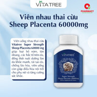 (Có tem, nhãn phụ) Viên uống nhau thai cừu Vitatree Super Strength Sheep Placenta 60000mg giúp hỗ trợ làm đẹp da, chống