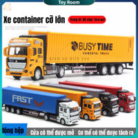 Có thể bán buôn 1: 48 Hợp Kim Xe Container Đồ Chơi Mô Hình Phỏng Cao Trẻ Em Ô Tô ToyRoom Hàng giao ngay