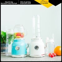 Có thể bán buôn  Máy xay sinh tố mini với Double Cup Retro Shake and Ice Crush Maker ép trái cây có lưỡi dao bằng thép không gỉ CN Cắm virgina056 Hàng giao ngay