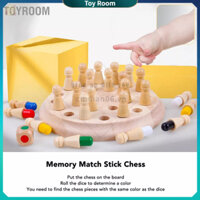Có thể bán buôn Memory Match Stick Chess Phát triển trí thông minh Bộ nhớ bằng gỗ Trò chơi bàn cờ cho trẻ em ToyRoom Hàng giao ngay