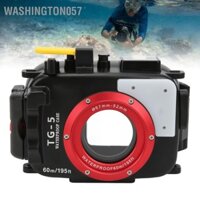 Có thể bán buôn Vỏ Chống Nước Màu Đen 60m/65.62yd Bảo Vệ Khi Lặn Cho Máy Ảnh Olympus TG5 Washington057 Hàng giao ngay