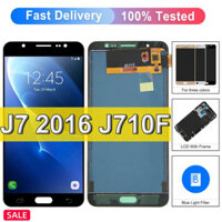 Có Thể Điều Chỉnh J710 LCD Cho Samsung Galaxy J7 2016 Màn Hình SM-J710FN J710F J710M J710Y LCD Bộ Số Hóa Màn Hình Cảm Ứng Khung Lắp Ráp