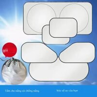 Có Thể Gập Lại Tấm Che Nắng Ô Tô Che Cửa Sổ Phía Trước Mùa Hè Kính Chắn Gió Chống Nắng Làm Mát Chống Tia Uv Bảo Vệ Phủ Bạc Vải Che Nắng