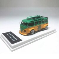 [Có thể lắp ráp xe hoàn chỉnh] LF 1: 64 Volkswagen Bus VW RWB T1 Ninja Rùa Thân rộng Phiên bản sửa đổi Mô phỏng Mô hình xe hợp kim