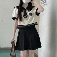 Có Thể Mặc Bốn Mùa Little Loli Phong Cách Đại Học Nhật Bản Có Thể Muối Và Ngọt Ngào Nữ Sinh Thủy Thủ Phù Hợp Với Nửa Thân Váy Ngắn Lớp Đồng Phục Bộ Nữ