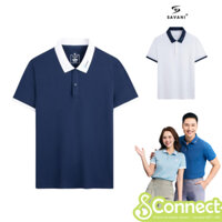 [Cổ Thêu Chữ] Áo Thun Polo Nam SAVANI Trơn Cổ Viền Thanh Lịch, Thoáng Khí Co Dãn Tốt, Áo Polo Nam Thể Thao MPS304S3