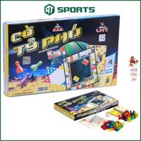 Cờ Tỉ Phú 5 Trong 1 Hộp Giây Lớn - Cờ Tỷ Phú Liên Hiệp Thành - Trò Chơi Trí Tuệ