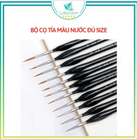 Cọ tỉa nét nhỏ, cọ vẽ móng, cọ vẽ loại xịn, họa cụ LALUNA - A33 -  số 00000