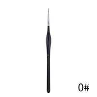 Cọ tỉa nét nhỏ, cọ vẽ móng, cọ vẽ loại xịn, họa cụ LALUNA - A33 - số 0