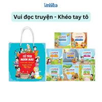 Cổ tích muôn màu - Vui đọc truyện, khéo tay tô - Túi 8 cuốn sách truyện cổ tích Việt Nam - Minh Long