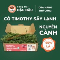 Cỏ Timothy Sấy Lạnh Cho Thỏ, Bọ Ú, Chinchilla Không Bụi Lá Xanh 95% Lá Hộp 480g