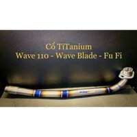 Cổ Titan real cho pô zin cho xe Wave 110- Wave Blade và Future fi.