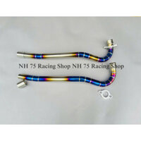 Cổ Titan Thay Thế Cổ Pô Zin Size 27mm Dành Cho Fuled Wave 125i Future Full Tai Khâu Cnc