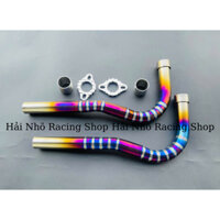 Cổ Titan Thay Thế Cổ Pô Zin Dành Cho Wave Nhỏ Dream Cud Wave Rs100 Size 27mm Fom Thòng Full Khâu Cổ Pat Cnc