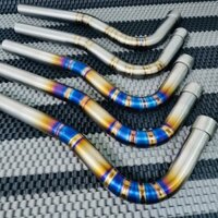 Cổ Titan Thay Thế Cổ Pô Zin Fom Thòng Dành Cho Wave - Dream- Cub Đường Hàn Sắc Nét Full Khâu Cổ Pat Cnc