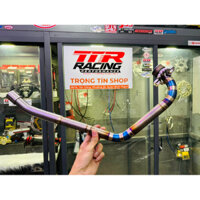 Cổ titan TTR Form dài gắn pô zin Suzuki Raider, Sonic, Winner X [ Adapter CNC]