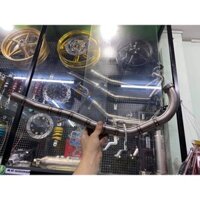 Cổ titanium real dài lên ex150/ mx king