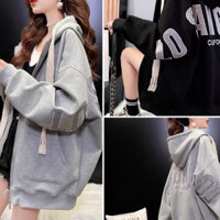 [CÓ TÚI TRONG] Áo Khoác Nỉ Form Rộng Họa Tiết Thêu Chữ CALIFORINA Cực Đẹp Dây Bản To Như Hình