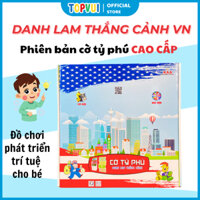 Cờ tỷ phú danh lam thắng cảnh Việt Nam LIÊN HIỆP THÀNH, Bàn lớn giấy tiện lợi có thể gấp lại, Đồ chơi cho trẻ em TOP VUI