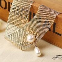 Cổ Vàng Trang Sức Đeo Cổ Ngọc Trai Mặt Dây Chuyền Vòng Cổ Đơn Giản Phù Hợp Với Sẹo-Covering Cổ Xương Đòn Dây Xích Đầm Phụ Kiện Nữ 3.5