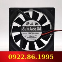 [có VAT] Quạt Quạt Chỉnh Lưu Biến Tần 8 Cm Sanyo 24V 0.12A 8020 109p0824h602