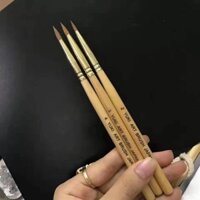 Cọ vẽ hoa nổi , cọ nặn hoa 3D Yuki đầu tròn chữ tím ( loại chuẩn )