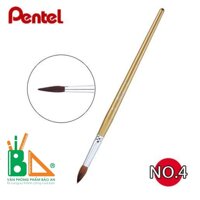 Cọ vẽ màu nước đầu tròn số 4 Pentel ZBS1-04