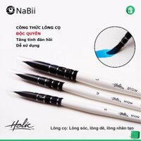 Cọ vẽ màu nước MOP SNOW HOLIC của Nabii Art (lông sóc, lông dê và lông nhân tạo)