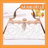 [Có Vết Ố] 🔥SALE🔥 Túi Xách Nữ - Túi Cầm Tay Clutch Dự Tiệc (TX-LOI-004)