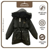[Có Video + Ảnh Thật] Áo Parka Nữ Thêu Nổi Dáng Dài Lót Lông Cừu Siêu Ấm - Nomi Noon 591