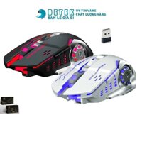 (có video) Chuột không dây game thủ Divipard Q3 Led All New Version dùng pin sạc