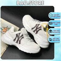 [Có Video] Giày Thể Thao MLB NY Đen Cao Cấp Nam Tăng Chiều Cao 5cm, Nữ - Giày Thể Thao Màu Trắng Full Box 2022