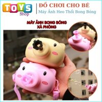 [Có Video] Máy ảnh bong bóng xà phòng mặt heo ngộ nghĩnh