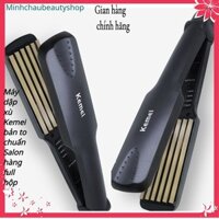 {Có video }Máy dập xù bấm tóc Kemei  bản to chính hãng full hộp chuẩn Salon